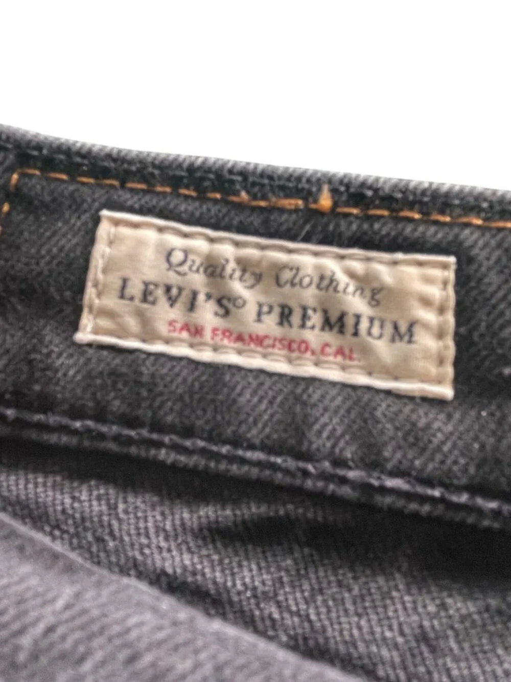 Levis Premium Lot 511 Slim Fit Jeans Black W30 L30 Mens Denim Pants Without Prin
